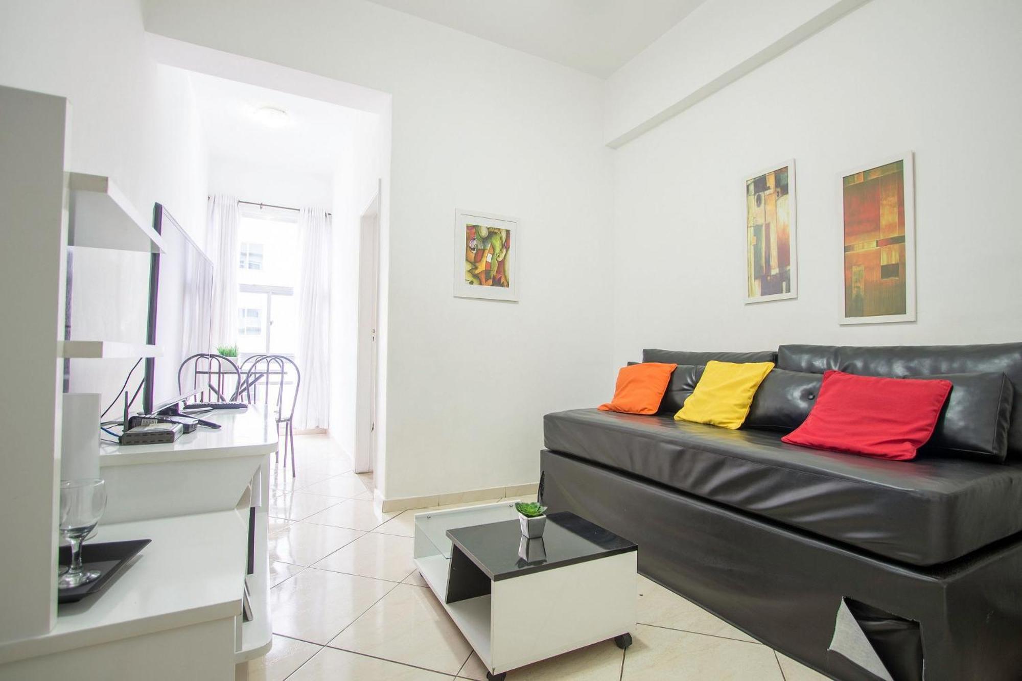 Apartamento 1qto Vista Lateral Orla De Copacabana *